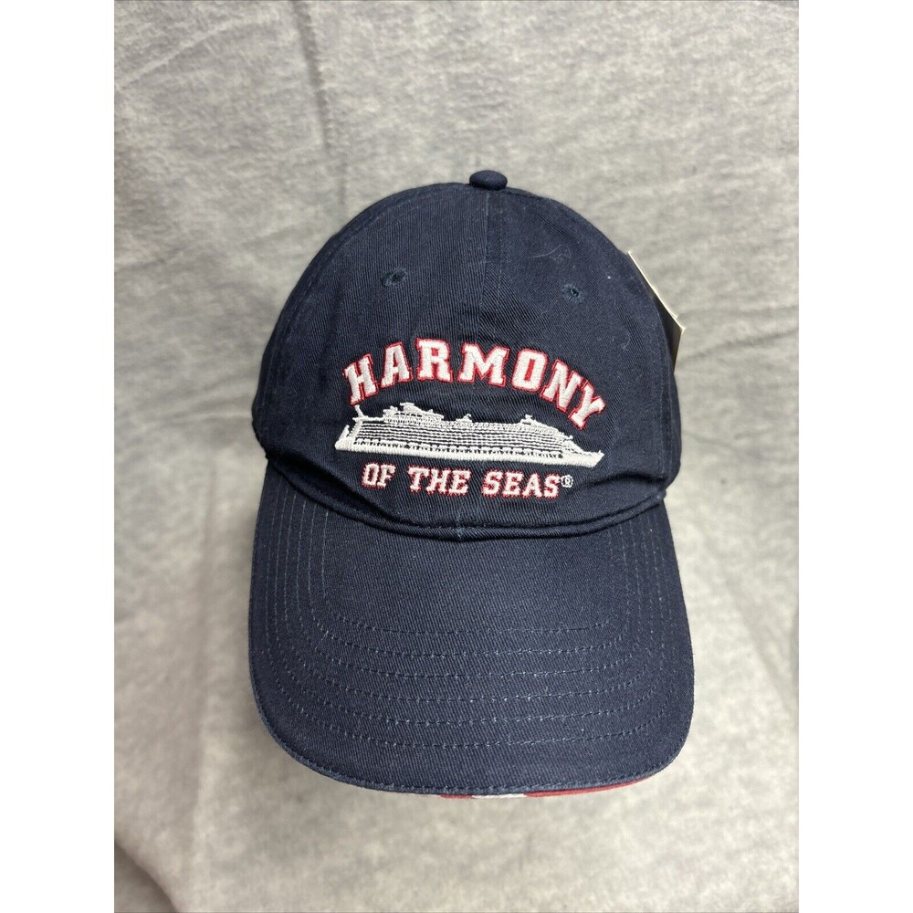 ROYAL CARIBBEAN HARMONY SEAS Ship Hat Cap Embroidered Cruise Line Navy New - Picture 3 of 12